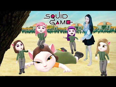 My Talking Angela 2 🏳️🚦😱 Squid Game But We Win From Squid Doll Vs Cute Girl Imitate Angela