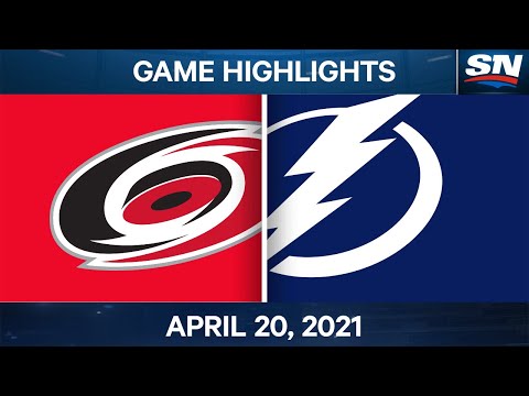 NHL Game Highlights | Hurricanes vs. Lightning - Apr. 20, 2021