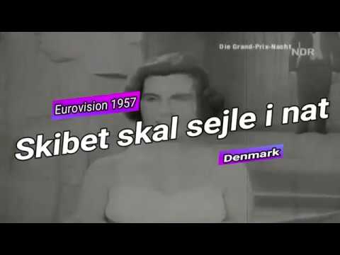 Eurovision 1957 - Birthe Wilke and Gustav Winckler - Skibet skal sejle i nat