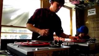 DJ Max Glazer playing classic rap records and classic reggae 45