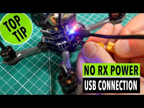 No receiver RX power from USB connection. Is it safe to connect a LiPo battery?