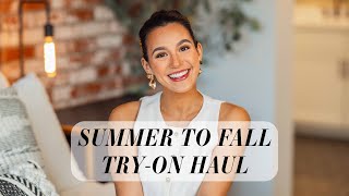 MASSIVE SUMMER TO FALL TRY-ON HAUL! (ASOS, REVOLVE, H&M, RAG AND BONE, ADIDAS & MORE!) | 2024