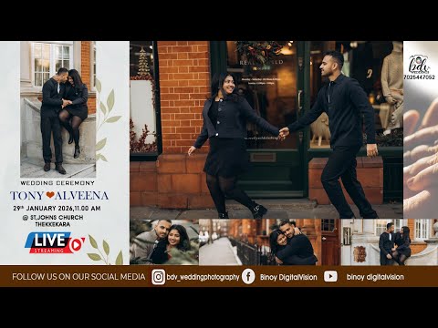 TONY & ALVEENA || WEDDING || LIVE STREAMING || 29.01.2026 || 11.00 AM ||
