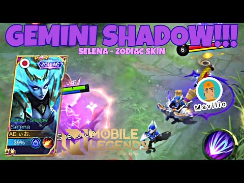GEMINI SHADOW!!! Review Revamp Skin Selena - Gemini Zodiac Mobile Legends Gameplay