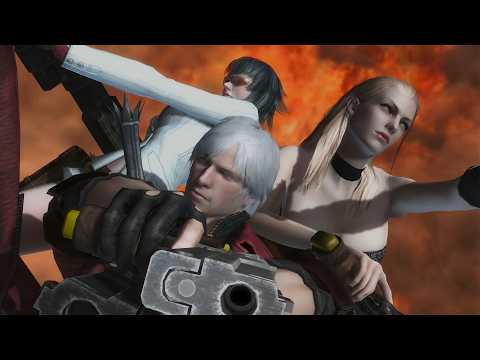 Devil May Cry All Trish & Lady Scenes (DMC 1 to 5) Dante Relationship