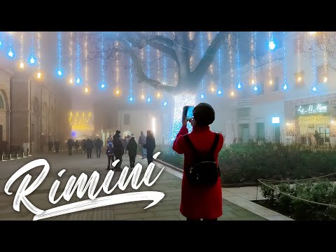 NIGHT RIMINI. Italy - 4k Walking Tour around the City - Travel Guide. trends, moda #Italy