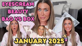 Eyescream Beauty Box vs Eyescream Beauty Bag January 2025 Subscription Unboxing Hotmess momma