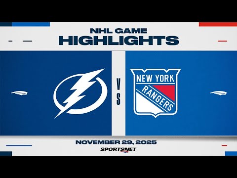 NHL Highlights | Lightning vs. Rangers - November 29, 2025