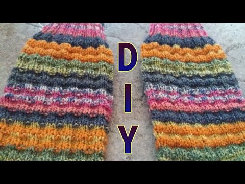 Wabenmuster stricken / für Mützen, Socken etc. • DIY  * Julebuergerfee