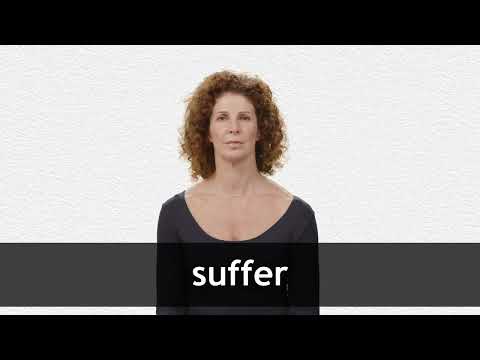 Suffer meaning in english