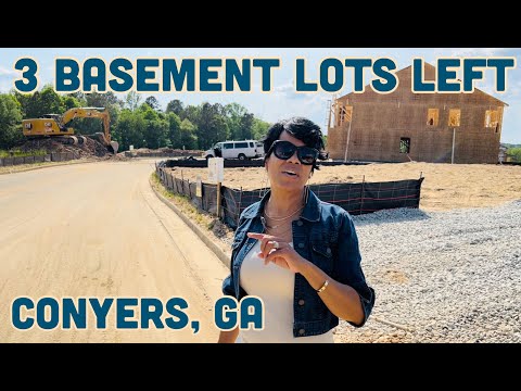 3 Basement New Construction Lots Available in Conyers, GA