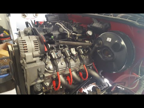 LS Swap S10 Sonoma L33 5.3 Engine Install , Header Install #3