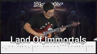 Rhapsody  | Land Of Immortals | Guitar Cover + Tabs