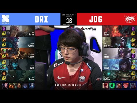 DRX vs JDG | Mid-Season Cup 2020 | Group Stage - Day 2 Match 6 | DragonX vs JD Gaming