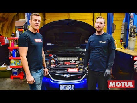 How to do an oil change on a Subaru using Motul 8100 X-clean
