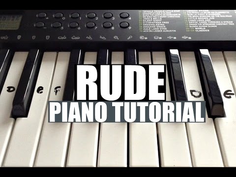 Rude - MAGIC! | Easy Keyboard Tutorial With Notes (Right Hand)