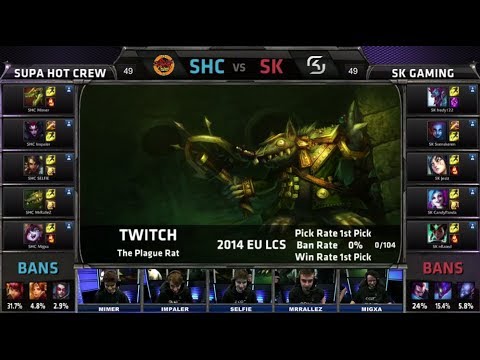 SUPA HOT CREW vs SK Gaming | Season 4 EU LCS Spring 2014 Super Week W11D2 G3 | SHC vs SK Full game