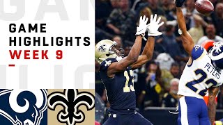 Rams vs. Saints Week 9 Highlights | NFL 2018