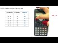 STANDARD DEVIATION FOR GROUPED DATA USING calculator CASIO fx 570MS