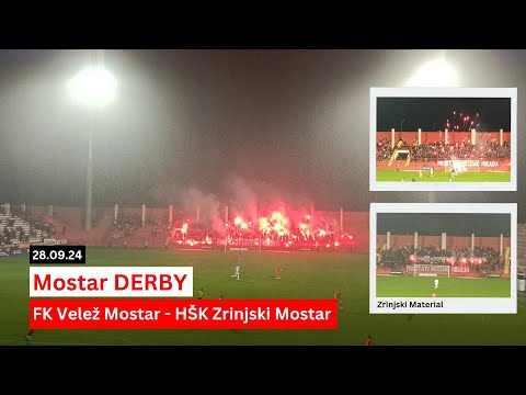 FK Velež Mostar - HŠK Zrinjski Mostar I Mostar Derby I 28.09.24