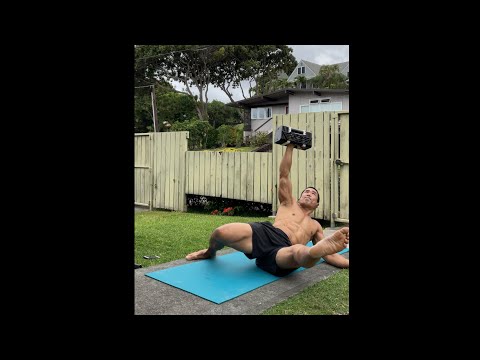 60 lbs. Turkish Get Up (right arm) - age 52, February 17, 2021