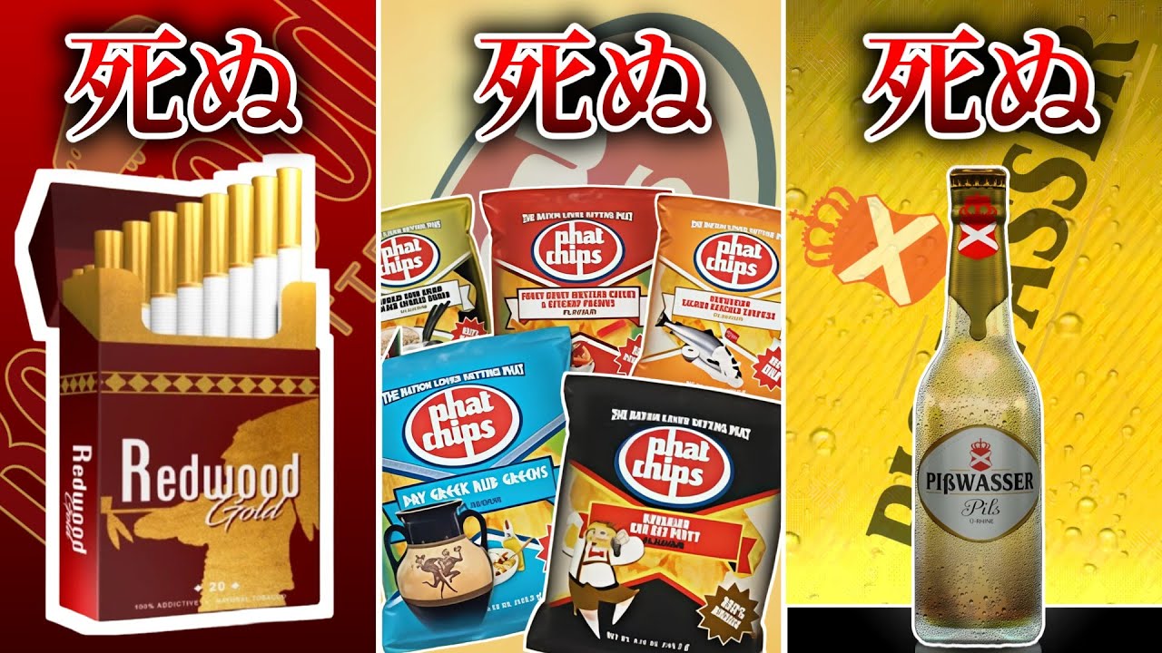 【GTA 5】GTAの死ぬほど健康に悪いお菓子や嗜好品を見ていく