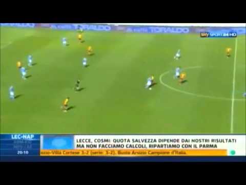 lecce-napoli 0-2 highlights sky 25-04-12