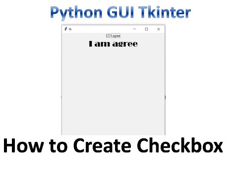 Checkbox In Tkinter Python Tkinter Gui Tutorial Part7