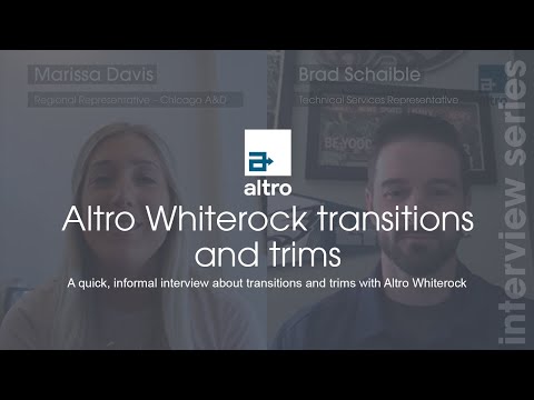 Altro Whiterock transitions and trims