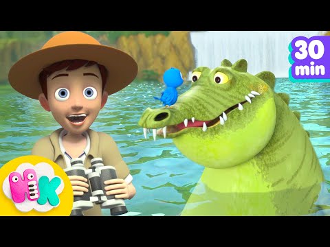 Ein Krokodil aus Afrika 🐊 | Lieder für Kinder | HeyKids Kinderlieder TV