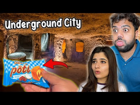 Yeh Sheher Zameen Ke Neeche Bana Hua Hai 😱 | I Found My Favorite Snacks In Turkey 🤣