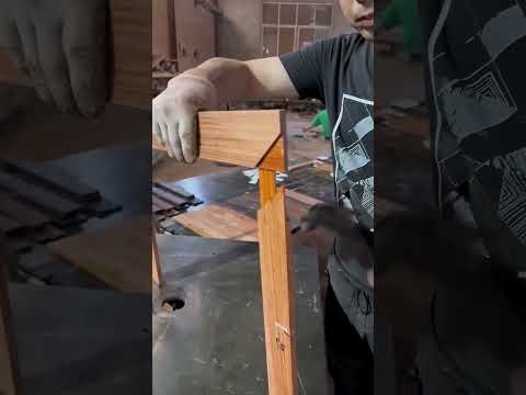 Wood window tenon joint connection process