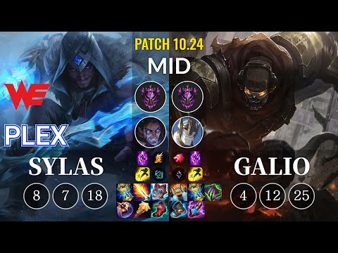 WE Plex Sylas vs Galio Mid - KR Patch 10.24