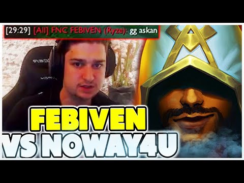 FEBIVEN VS NOWAY 1 VS 9 PERFORMANCE | Noway4u Highlights LoL