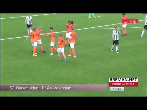 28-08-2021 Doelpunten van de wedstrijd SC Genemuiden - RKAV Volendam
