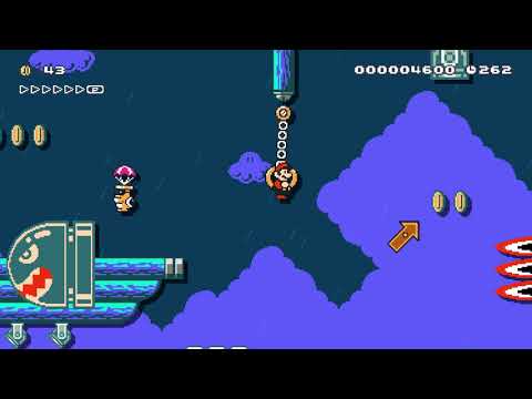 Super Mario Maker 2 🔧 Stormy Pirate Moles 🔧 by Giulytsme