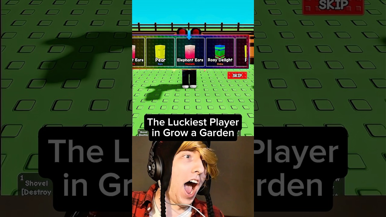 The Luckiest Player in Grow a Garden