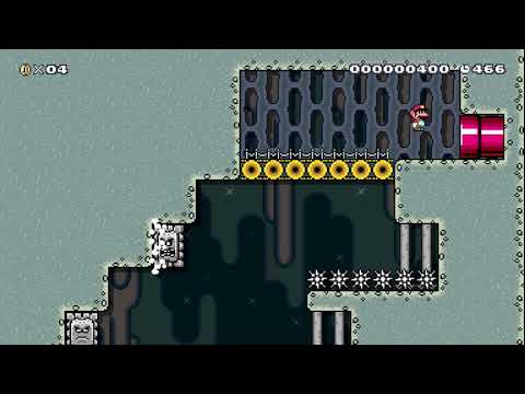 Super Mario Maker 2 - Thwomp's Treacherous Trenches