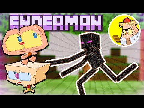 Capa de Mongo e Drongo descobrem o ENDERMAN - Entregas no Minecraft 🧊📦