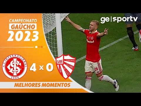 Gols e lances de Internacional x São Luiz-RS