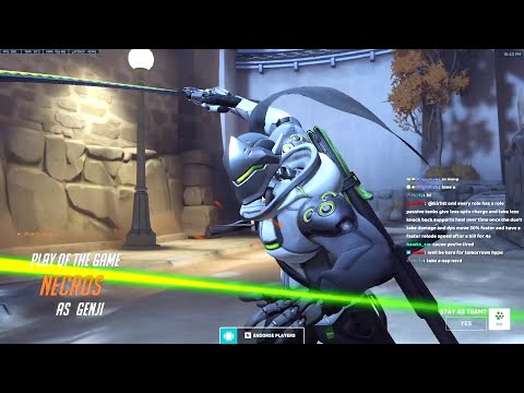 NECROS FASTEST GENJI - POTG! OVERWATCH 2 Release