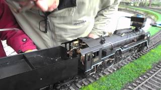 preview picture of video 'Aster live steam locomotive at Casarile layout'