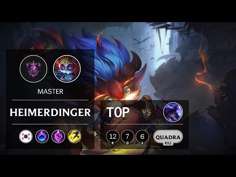 Heimerdinger Top vs Ryze - KR Master Patch 9.15