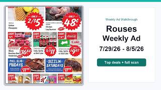 Rouses Weekly Ad (7/29/26 - 8/5/26) Top 10 Deals