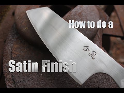 How to - Brushed Satin finish on Steel