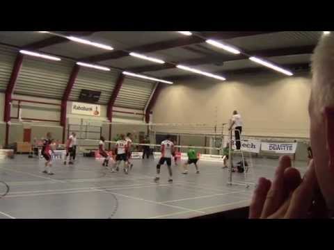 Volleybal Heren 1e div A: De Witte Olhaco H1 - Nijhuis Telecom / Sudosa-Desto H1 [20-09-2014]
