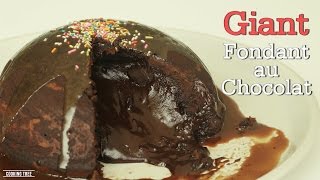 자이언트! 퐁당 오 쇼콜라 만들기,초코 케이크:How to make Giant Fondant au Chocolat,Chocolate Lava Cake-Cookingtree쿠킹트리