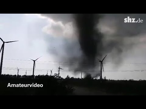 Amateurvideo: Tornado in Schleswig