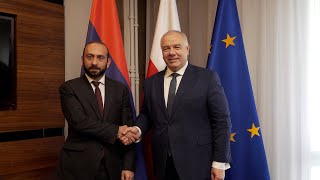 Meeting of the Foreign Minister of Armenia Ararat Mirzoyan with the Deputy Prime Minister of Poland Jacek Sasin