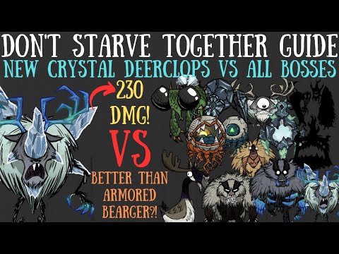 The Crystal Deerclops VS All Bosses! - Host of Horrors Update - Don't Starve Together Guide